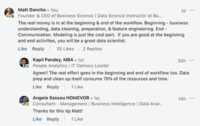Data Science Workflow Conversation