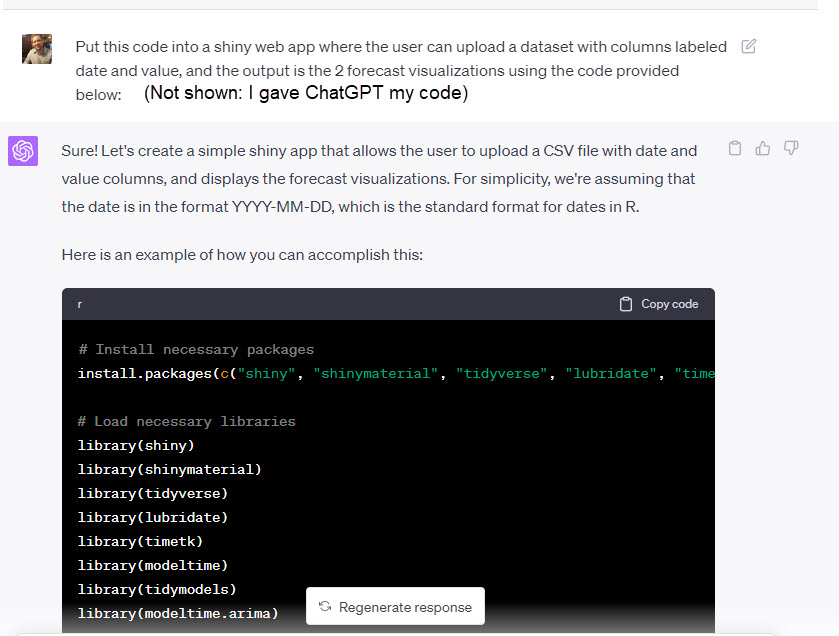 Asking ChatGPT to Make a Shiny App