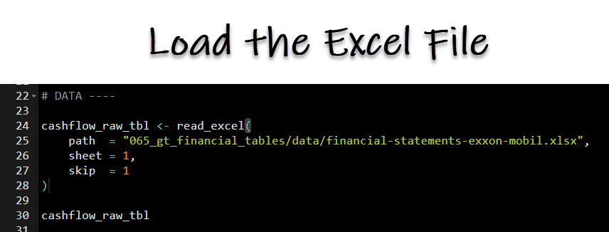 Load the Excel File