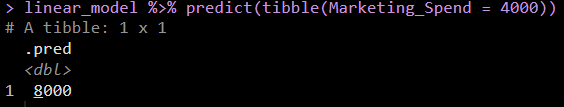 Tidymodels Output