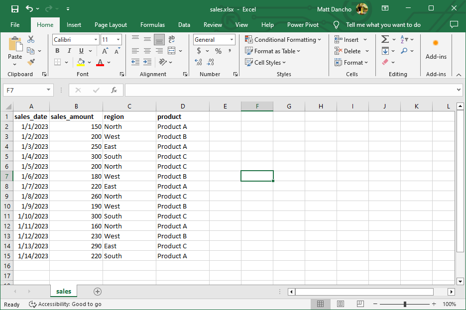 Excel Spreadsheets