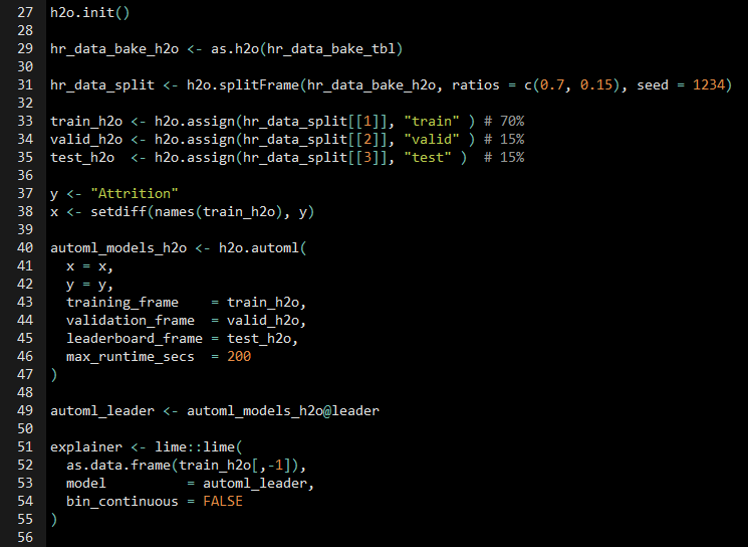 Encoding Algorithms with H2O AutoML