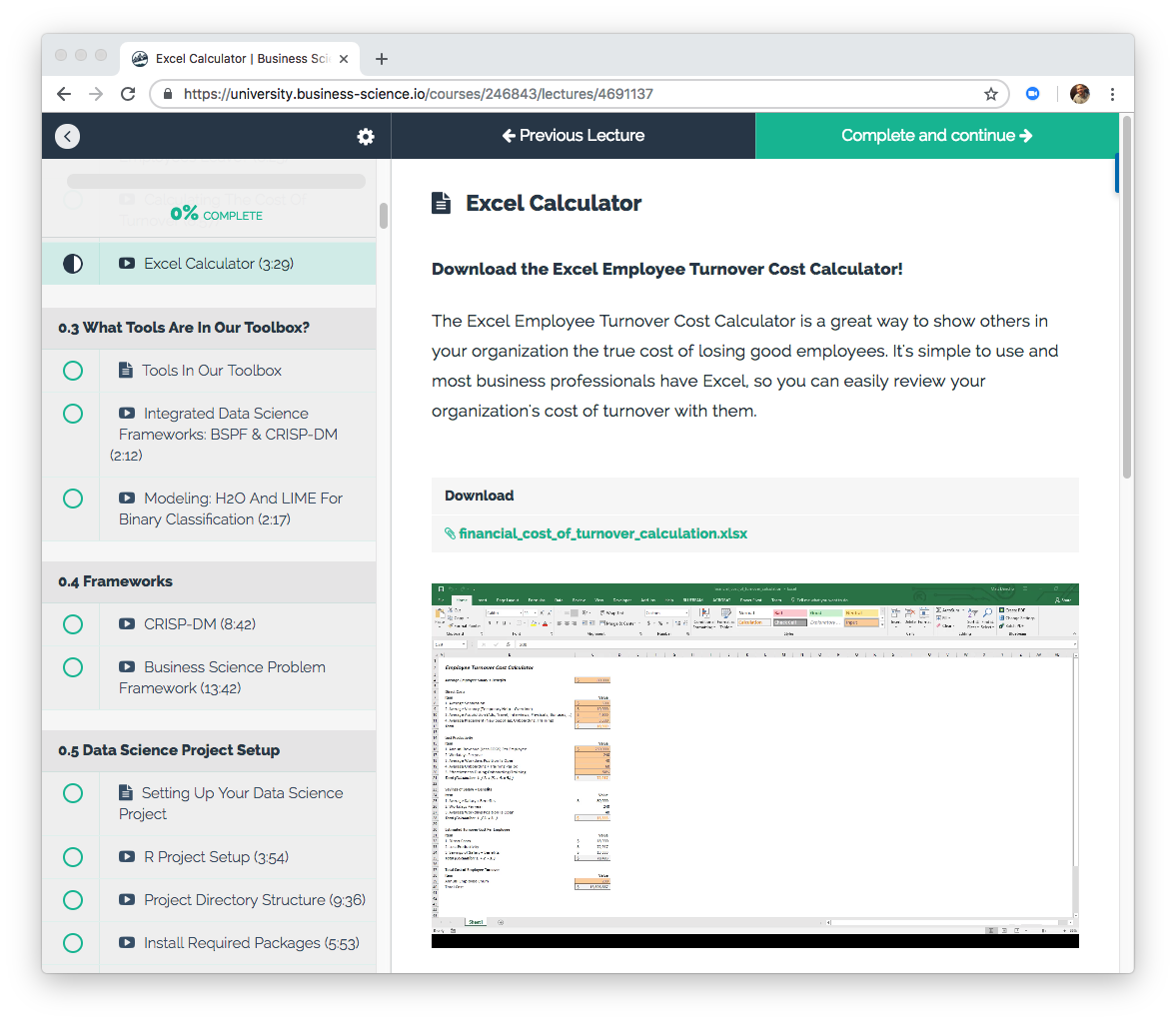 Excel Calculator