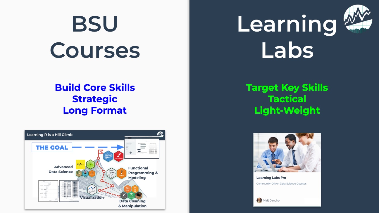 BSU and Learning Labs PRO Comparison