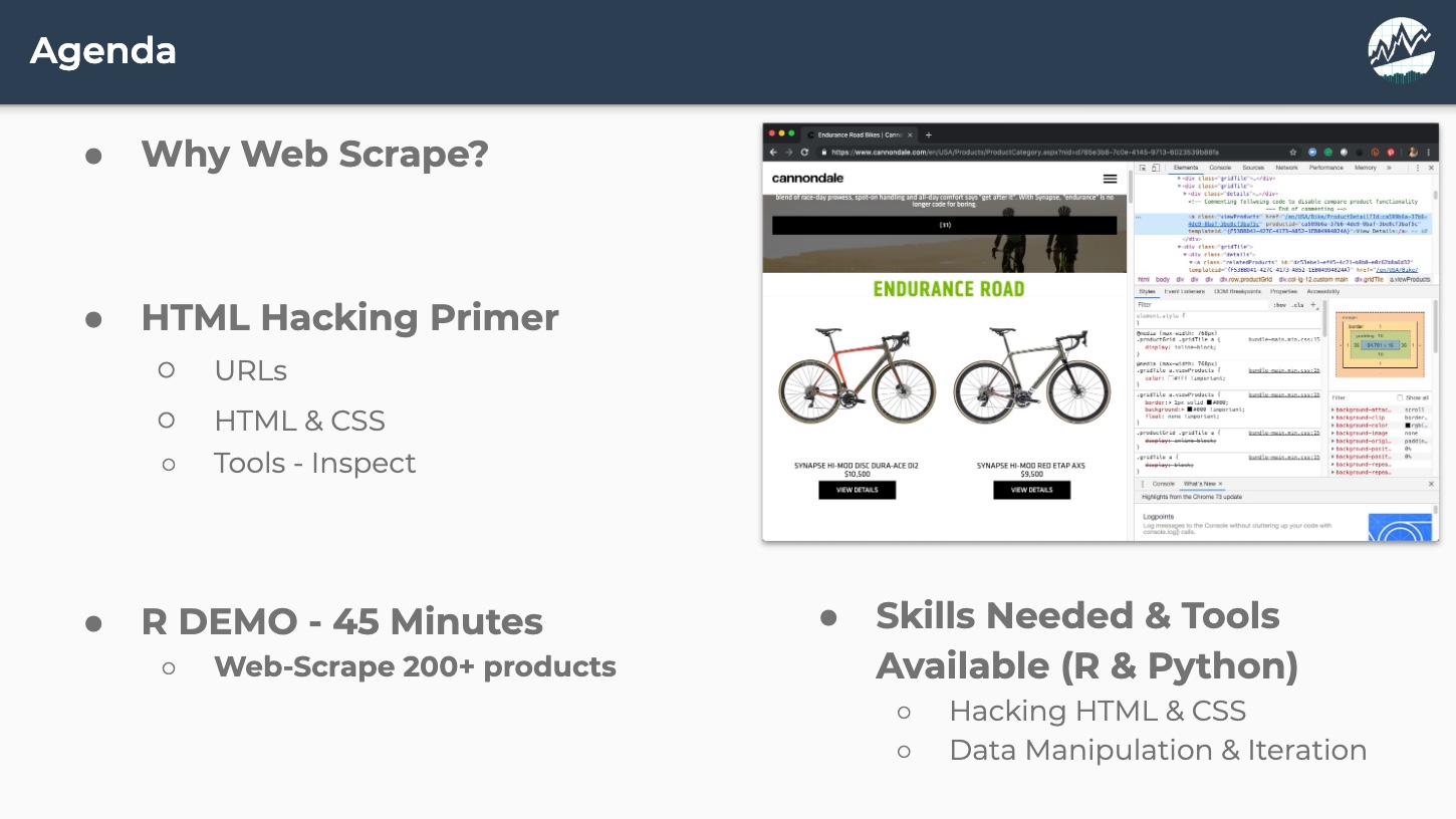 Web Scraping - Course Agenda
