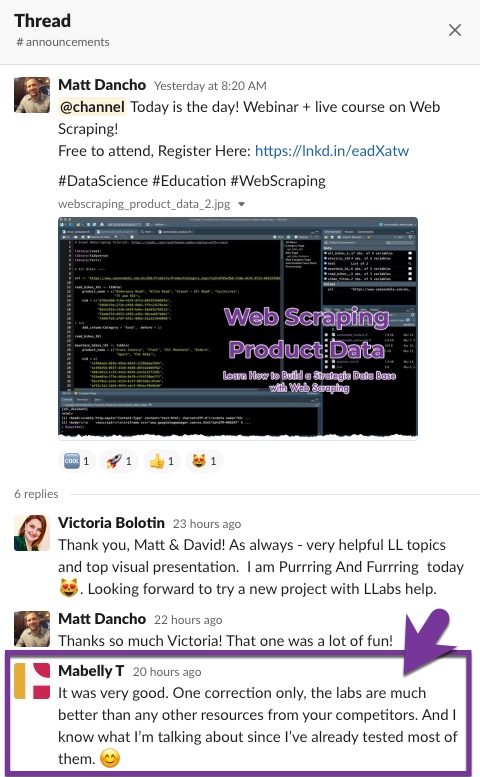 Student Feedback - Web Scraping