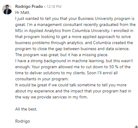 Course Feedback Rodrigo