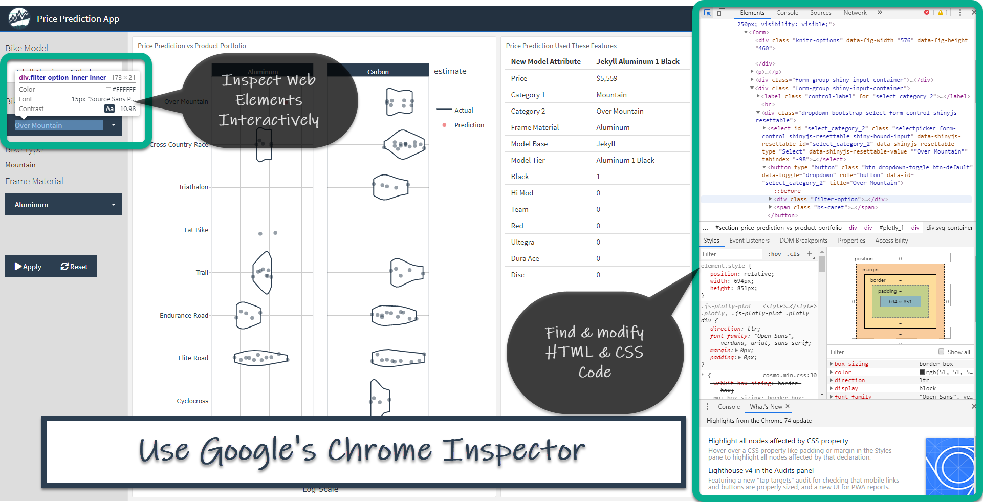 Part 3 - Use Google Chrome Inspector
