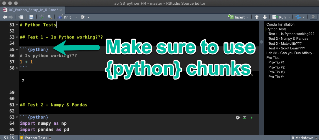 Python Chunks