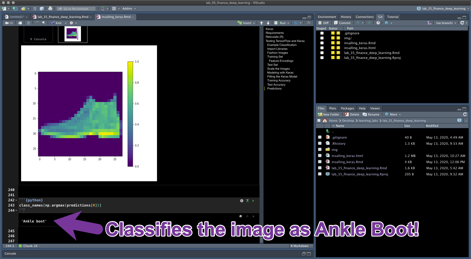 TensorFlow Ankle Boot Classification