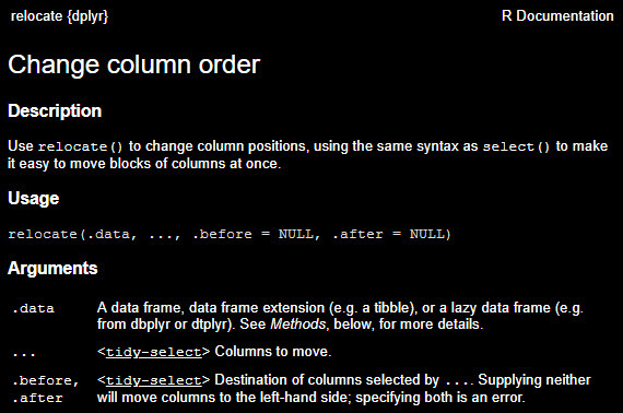 Change Column Order