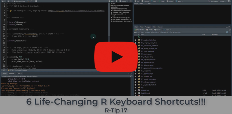 shortcut for r assignment