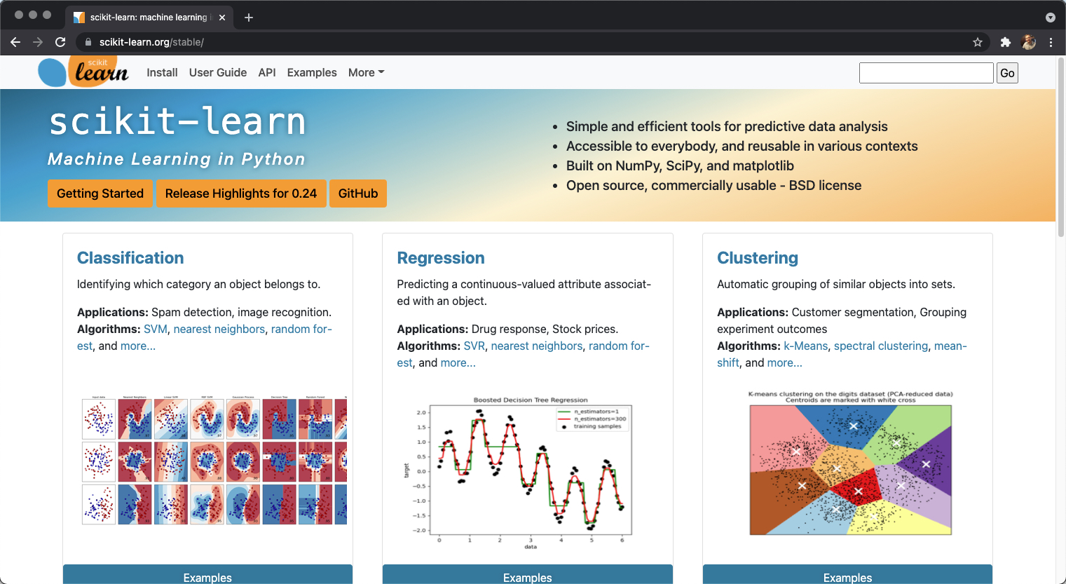 Scikit Learn Documentation