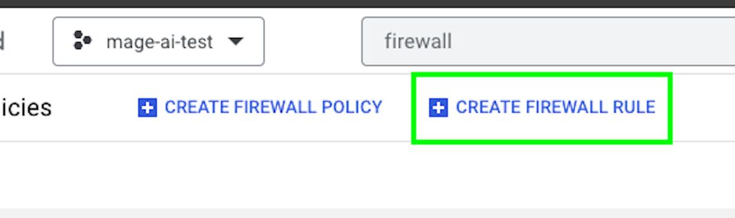 Create Firewall Rule