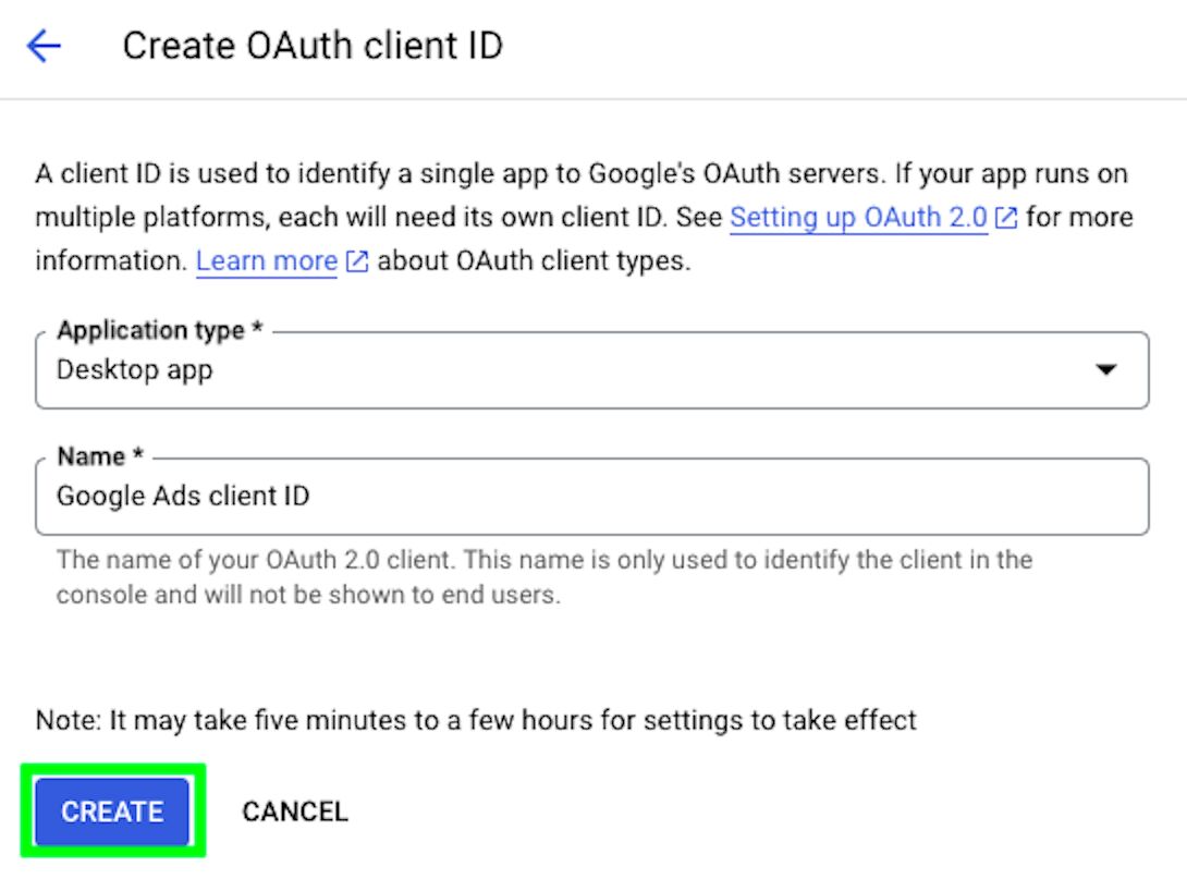 OAuth Client ID Name