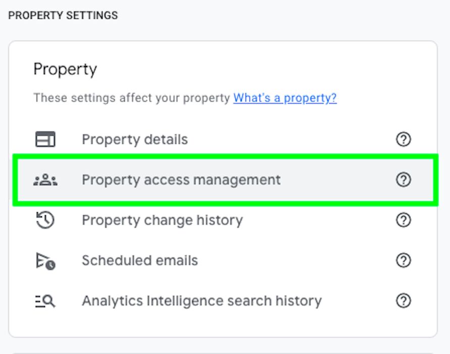 Property Access Management