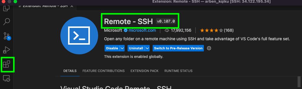 Remote SSH